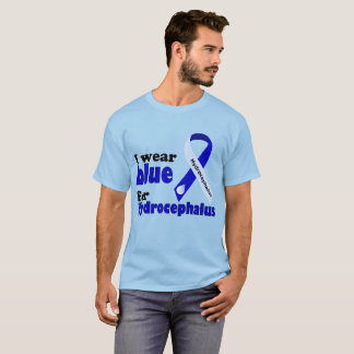 Ich trage Blau für Hydrocephalus T-Shirt
