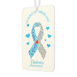 Ich trage Blau für jemanden, den ich liebe Diabete Autolufterfrischer