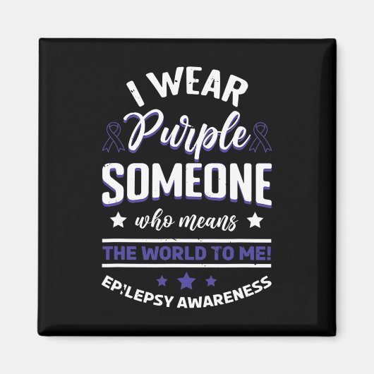 Ich trage Blau für jemanden, der die Weltepilepsie Magnet (Vorne)