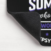 Ich trage Blau für jemanden, der die Weltepilepsie Mousepad (Ecke)