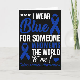 Ich trage Blau für jemanden, der mir die Welt bede Karte