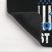 Ich trage Blau für mein bester Freund Diabetes Bew Mousepad (Ecke)