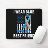 Ich trage Blau für mein bester Freund Diabetes Bew Mousepad (Mit Mouse)