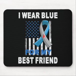 Ich trage Blau für mein bester Freund Diabetes Bew Mousepad