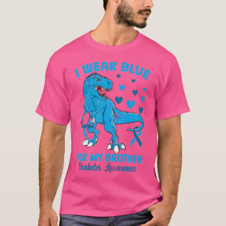 Ich trage Blau für mein Bruder Dinosaur Diabetes A T-Shirt