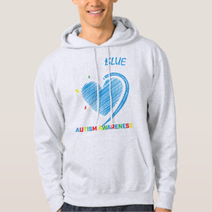 Ich trage Blau für mein Bruderautismus-Bewusstsei Hoodie