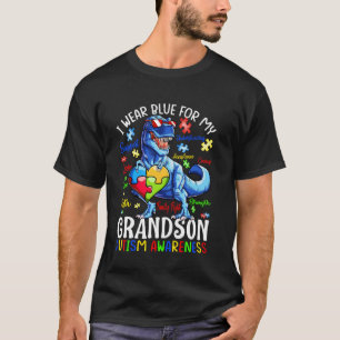 Ich trage Blau für mein Enkelkind Autismus-Bewusst T-Shirt