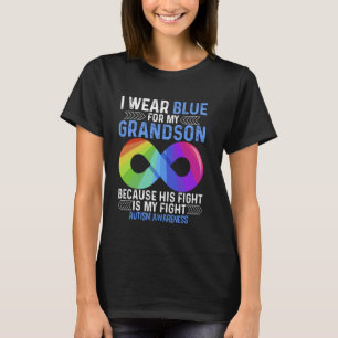 Ich trage Blau für mein ENKELKIND T-Shirt Autismus