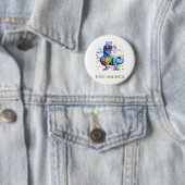 Ich trage Blau für mein großes Bruder-Autismus-Bew Button (Beispiel)
