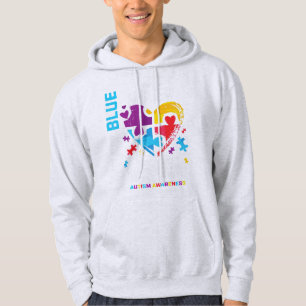 Ich trage blau für mein Neffe-Autismus-Bewusstsein Hoodie
