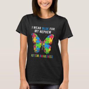Ich trage Blau für mein Neffe-Shirt, Onkel Tante A T-Shirt