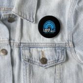 Ich trage Blau für mein Nichte Typ 1 Diabetes Button (Beispiel)