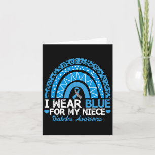 Ich trage Blau für mein Nichte Typ 1 Diabetes Karte