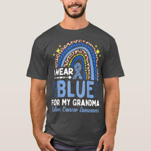 Ich trage Blau für mein Oma-Colon-Krebsbewusstsein T-Shirt