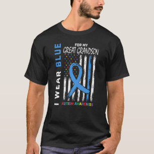 Ich trage Blau für mein Ur-Enkelkind Autismus-Bewu T-Shirt