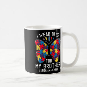 Ich trage Blau für meine Bruderautismus-Sensibilis Kaffeetasse
