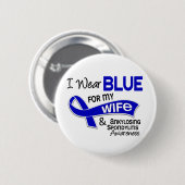 Ich trage Blau für meine Ehefrau 42 Ankylosing Button (Vorne & Hinten)