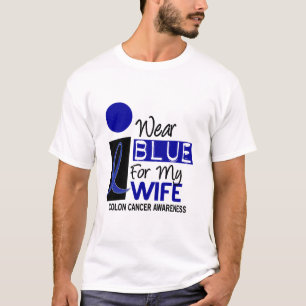 Ich trage Blau für meine Ehefrau 9 DARMKREBS T - T-Shirt