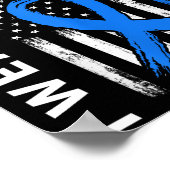 Ich trage Blau für meine Enkelin Diabetes Awarenes Poster (Ecke)