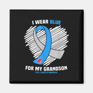 Ich trage Blau für meine Enkelin Typ 1 Diabetes Aw Magnet