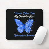Ich trage Blau für meine Enkeltochter Hydrocephalu Mousepad (Mit Mouse)
