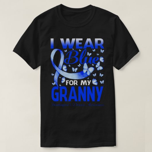Ich trage Blau für meine GRANNY Huntington-Krankhe T-Shirt (Design vorne)