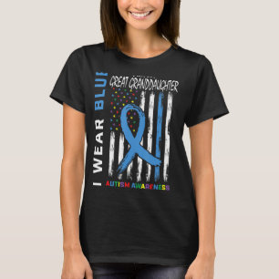 Ich trage Blau für meine große Enkeltochter Autism T-Shirt