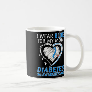 Ich trage Blau für meine Mama Diabetes Awareness B Kaffeetasse