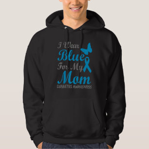 Ich trage Blau für meine Mama Diabetes Awareness R Hoodie