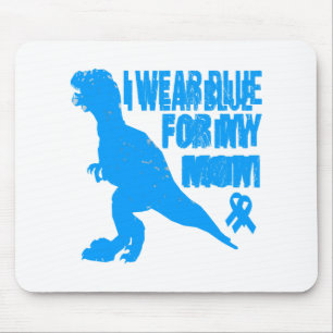 Ich trage Blau für meine Mama Diabetes Bewusstsein Mousepad
