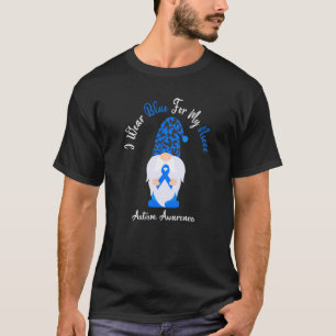 Ich trage Blau für meine Nichte Autism Awareness M T-Shirt