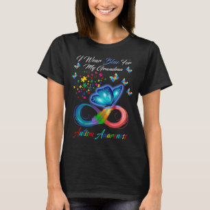 Ich trage Blau für meine Oma-Autismus-Bewusstsein T-Shirt