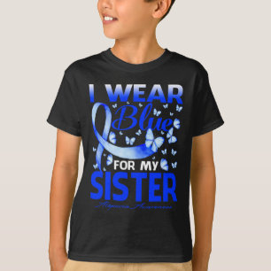 Ich trage Blau für meine Schwester Alopezie Awaren T-Shirt