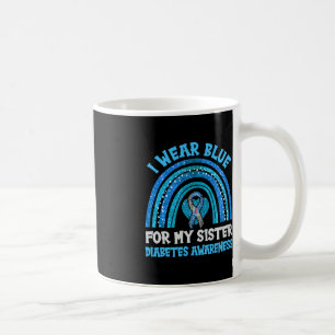 Ich trage Blau für meine Schwester Diabetes Awaren Kaffeetasse
