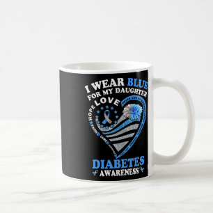 Ich trage Blau für meine Tochter Diabetes Awarenes Kaffeetasse