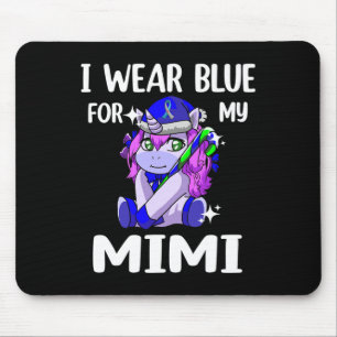 Ich trage Blau für meine Unterstützung des Mimi-Di Mousepad