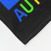 Ich trage Blau für meinen Bruder Autismus Bewussts Fleecedecke (Ecke)