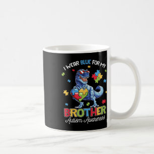 Ich trage Blau für meinen Bruder Autismus Bewussts Kaffeetasse