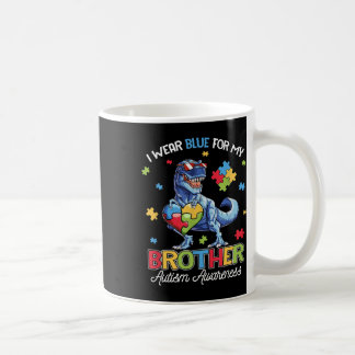 Ich trage Blau für meinen Bruder Autismus Bewussts Kaffeetasse