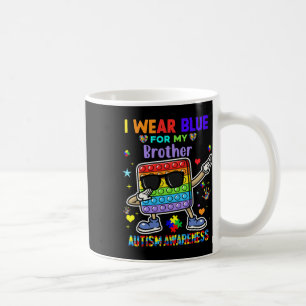 Ich trage Blau für meinen Bruder Autismus Bewussts Kaffeetasse