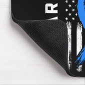 Ich trage Blau für meinen Bruder Diabetes Awarenes Mousepad (Ecke)