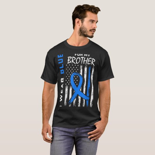 Ich trage Blau für meinen Bruder Diabetes Awarenes T-Shirt (Vorne ganz)