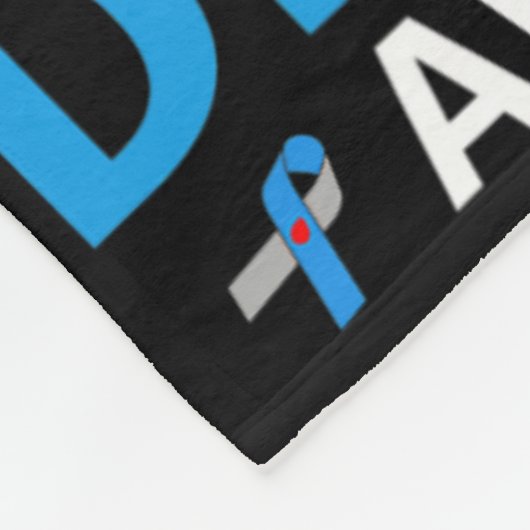 Ich trage Blau für meinen Bruder Hoffnung Liebe Di Fleecedecke (Ecke)