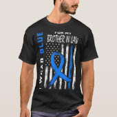 Ich trage Blau für meinen Bruder im Jura Diabetes T-Shirt (Vorderseite)