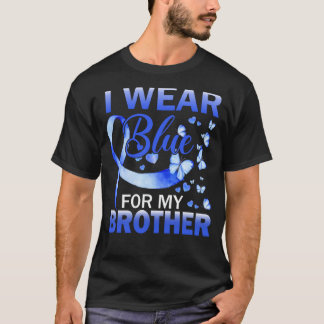 Ich trage Blau für meinen Bruder Kinder Autismus B T-Shirt