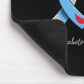 Ich trage blau für meinen Bruderdiabebewusstsein Mousepad (Ecke)