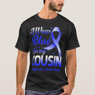 Ich trage Blau für meinen Cousin Alopezie Bewussts T-Shirt