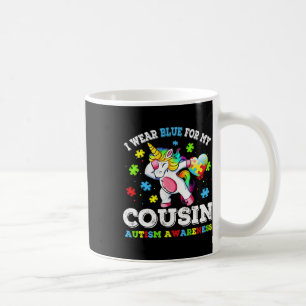 Ich trage Blau für meinen Cousin Autism Dab Unicor Kaffeetasse