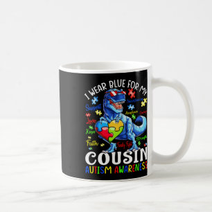 Ich trage Blau für meinen Cousin Autismus Bewussts Kaffeetasse