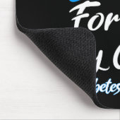 Ich trage Blau für meinen Cousin Diabetes Awarenes Mousepad (Ecke)